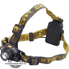 LED fejlámpa, 3 W, CREE XPE, 120 Lumen; IR szenzor, cseppálló, 3 funkció (teljes/fél fényerő, villogás), elem nélkül