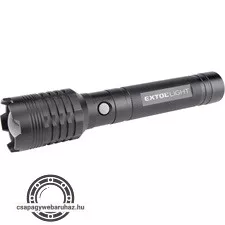 LED lámpa, 60 W COB LED; 4000 Lm, ALU ház, zoom, USB újratölthető Li-ion akkus, 4000 mAh, Power Bank funkció