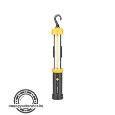 LED munkalámpa, COB LED; 350 Lm, újratölthető Li-ion akkus, 2000 mAh
