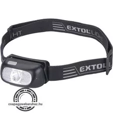 LED fejlámpa, 5 W, CREE XPG, 130 Lumen; 40m hatótávolság, tölthető akkuval, 6 funkció, cseppálló: IPX5