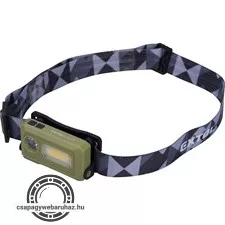 LED fejlámpa, SMD+COB, 140 Lumen; tölthető akkuval, 8 funkció, cseppálló IPX4