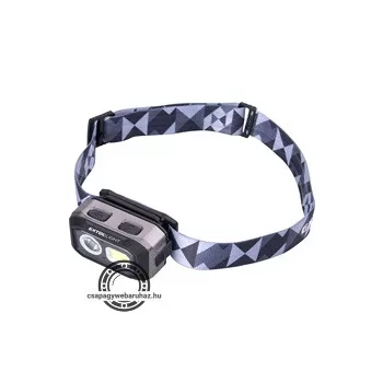   LED fejlámpa, Osram+COB, 500 Lumen; IR szenzor, tölthető akkuval+AAA elemmel is, 4 funkció, cseppálló: IPX4