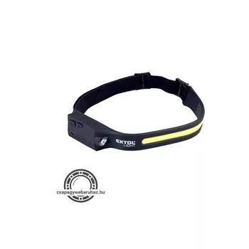   LED fejlámpa,COB+ XPE, 350 Lumen; IR szenzor, tölthető akkuval, 4+1 funkció