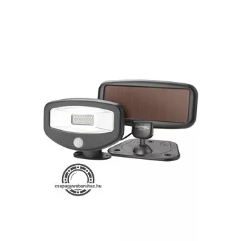   éjszakai készenléti LED lámpa, 0,4W, 16 LED; 100 Lm, napelem+szenzor, beépített Li-ion akkus, 500 mAh, falra szerelhető