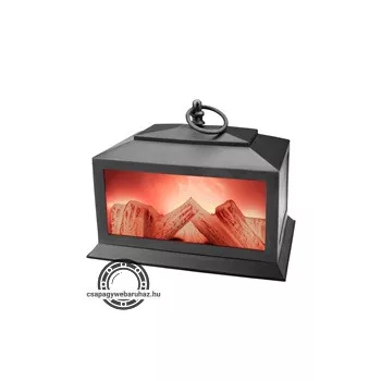   LED lámpa, dekorációs, láng hatású, sárga fényű, elem nélkül