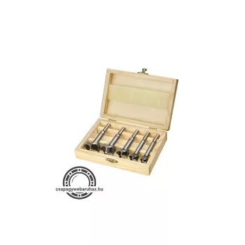   pánthelymaró készlet 5db-os (fadobozban); 15, 20, 25,30,35mm, befogás 8 ill. 9,5 mm