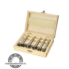pánthelymaró készlet 5db-os (fadobozban); 15, 20, 25,30,35mm, befogás 8 ill. 9,5 mm