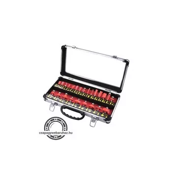   felsőmaró klt.  24db (alu kofferben) ; 8mm-es befogással, keményfém lapkás
