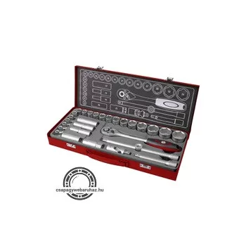 dugókulcs klt. 1/2", 29db, 61CrV5; mattkróm FORTUM