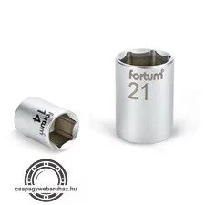 dugófej, 1/2", 24mm, 61CrV5, mattkróm,  38mm hosszú FORTUM