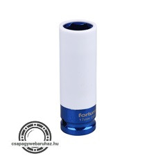 gépi (impakt) dugófej 1/2", 17 mm; vékonyfalú, ALU felnihez FORTUM