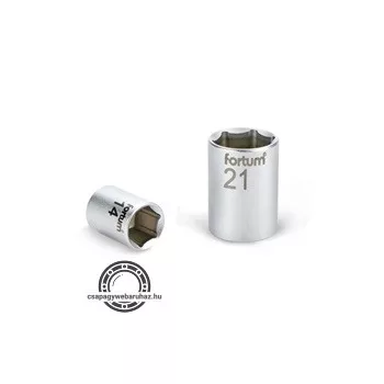   dugófej, 1/4", 7mm, 61CrV5, mattkróm, 25mm hosszú FORTUM