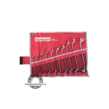   csillagkulcs klt. 10db, 6-27mm 61CrV5 mattkróm; 6×7, 8×9, 10×11, 12×13, 14×15, 18×19, 20×22, 21×23, 24×27mm, vászon tok