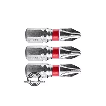 behajtóhegy PH, 3 db, S2 acél; PH 2×25mm, bliszteren