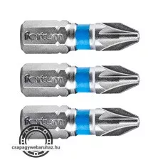 behajtóhegy PZ, 3 db, S2 acél; PZ 1×25mm, bliszteren