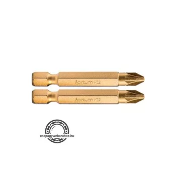   behajtóhegy PZ, 2 db, S2 acél, Titanium bevonat; PZ 1×50mm, bliszteren