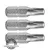 behajtóhegy TORX, 3 db, S2 acél; T 45×25mm, bliszteren