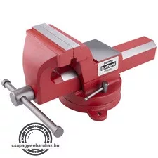 satu forgatható;150 mm, 16 kg, max.befogás: 160 mm, max. összeszorító erő: 25 kN, pofák keménysége: HRC 50-54