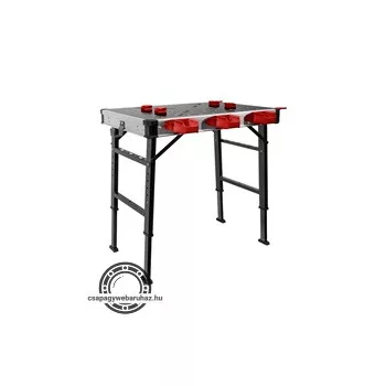   munkapad állítható, összecsukható; magasság: 735 - 885 mm