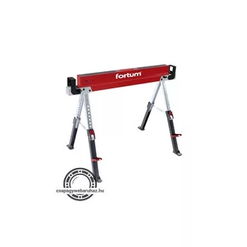   asztalosbak/fűrészbak állítható, összecsukható; 615 - 820 mm, max. terhelés: 590 kg, saját tömeg: 13 kg