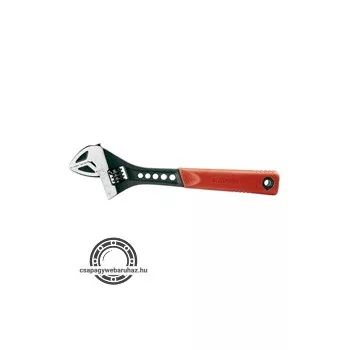   villáskulcs állítható, FP sorozat, 61CrV5, gumírozott markolat; 250mm/10", foszfátozott