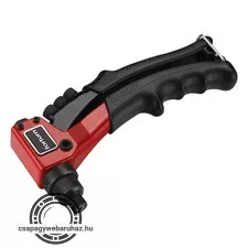 popszegecshúzó fogó, egykezes, ALU, réz, acél, INOX szegecsekhez; 2,4-3,2-4,0-4,8mm, 200mm, CrVMo fej FORTUM