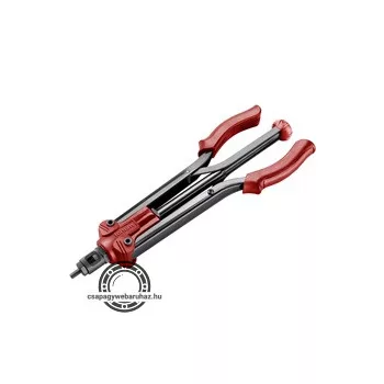   szegecsanyahúzó fogó, kétkaros;M3,M4,M5,M6, M8,M10,M12, POP-NUT szegecsanyákhoz, hosszított kar: 390mm, CrVMo fej FORTUM