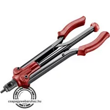 szegecsanyahúzó fogó, kétkaros;M3,M4,M5,M6, M8,M10,M12, POP-NUT szegecsanyákhoz, hosszított kar: 390mm, CrVMo fej FORTUM