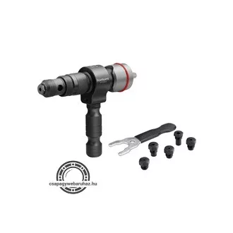   Adapter készlet fúrógéphez, popszegecsekhez, 2,4-3,2-4,0-4,8-6,0-6,4 mm-es szegecsekhez; 8mm (5/16" hatszög befogás) FORTUM 4770663