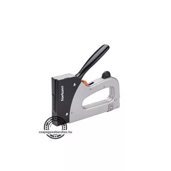   tűzőgép, fémházas, profi, 2 funkciós, tűzőgépkapocs, 6-16×11,3mm, szeg fejjel: 14-16×2×1,2mm FORTUM