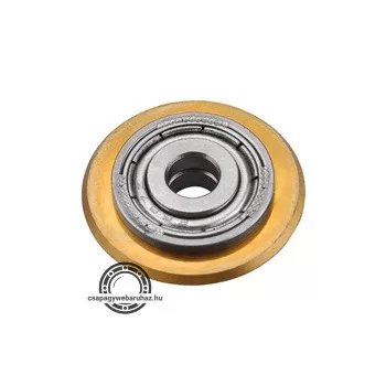   vágókerék a 4770808, 4770810, 4770812 csempevágókhoz, titánium volfrám karbid, 22×6×6 mm, csapágyas