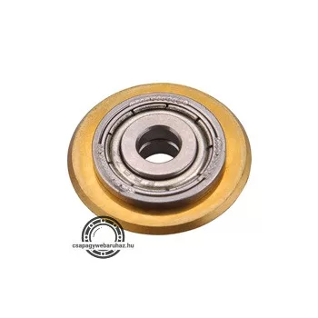   vágókerék a 4770816, 4770817, 4770818, 4770819 csempevágókhoz, titánium volfrám karbid, 22×6×5mm, csapágyas