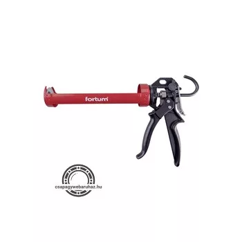   kinyomópisztoly; fém; 225 mm, 360°-ban körbeforgatható acél bölcső tubustartóval, állítható túlfolyásgátló