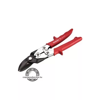   lemezvágó olló jobb+egyenes vágáshoz, 255mm, CrMoV, áttételes, HRC 60-62, Tüv/GS, DIN 6438 FORTUM