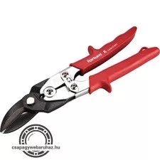 lemezvágó olló jobb+egyenes vágáshoz, 255mm, CrMoV, áttételes, HRC 60-62, Tüv/GS, DIN 6438 FORTUM