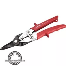 lemezvágó olló egyenes vágáshoz, 255mm, CrMoV, áttételes, HRC 60-62, Tüv/GS, DIN 6438 FORTUM