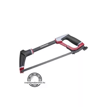   fémfűrész; 300mm, acél váz,  ALU + ABS/TPR gumis markolat, erősített, gyorsfeszítő