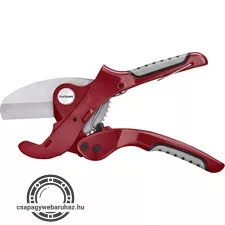 műanyagcső vágóolló, max.: 42mm, (PVC, PPR, PP, PE, PEX, PB, PVDF csövekhez), ALU test, SK5 acél penge