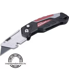 PVC vágókés, 4 db pengével, összehajtható ALU nyél, penge gyorscsere