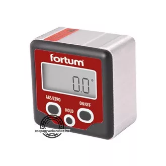   Digitális szögmérő, mérési tartomány: ±180° (0°-360°), pontoság: ±0,1°, felbontás: 0,1° FORTUM 4780200