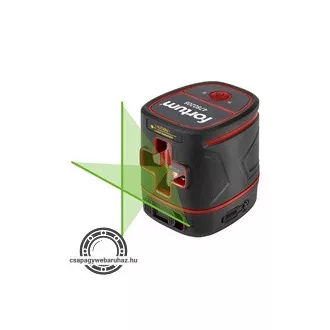   Automatikus lézeres vízszintező, ZÖLD, 1H1V, Li-ion akku 3,7V 1400mAh, pontosság: 0,3mm/1m, 1/4" menet EXTOL 4780208