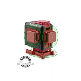   Automatikus lézeres vízszintező, ZÖLD, 3D (3×360°) pontosság: 0,2mm/1m, 1/4" és 5/8" menet FORTUM 4780216
