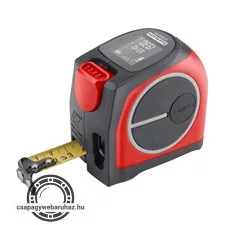 lézeres távolságmérő mérőszalaggal, 40 m / 5 m×19 mm, lézer pontoság: 2 mm, FORTUM