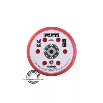   tartalék gumi talp 4795038 rotációs csiszológéphez, 6"/150mm, 6+16 db lyuk, tépőzáras, 12.000 f/perc, vastagság:10mm