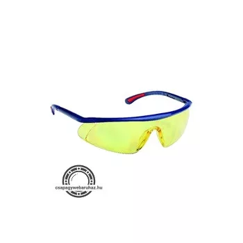   Szemüveg BARDEN sárga AF, AS, UV, állítható szárú, páramentes, karcálló, PC látómezővel