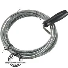 lefolyócső tisztító; 3m, 5mm átmérő
