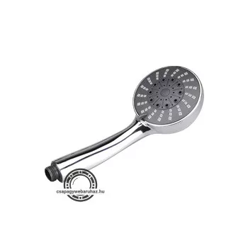 zuhanyfej, 3 funkciós, 100 mm, fényes
