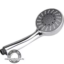 zuhanyfej, 3 funkciós, 100 mm, fényes