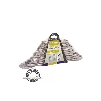   csillag-villás kulcs klt., W.S.; 12db, 6-22mm, műanyag tartóban