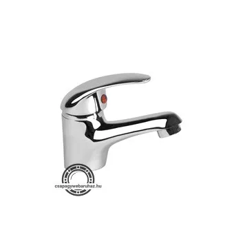   mosdó csaptelep 35mm kerámia betét, álló, egykaros, fényes, 9cm hosszú